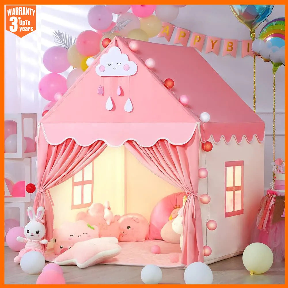 Children's Tent Indoor Outdoor Games Garden Tipi Princess Castle Folding Cubby Toys