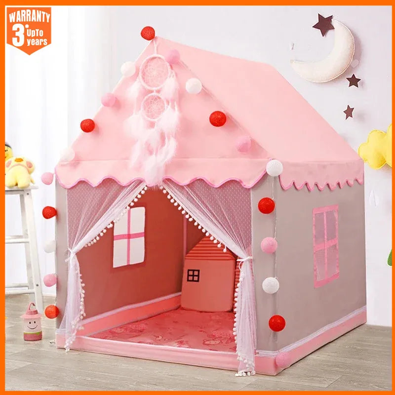 Children Play Tent Princess Castle House Child Room Cartoon Indoor Outdoor