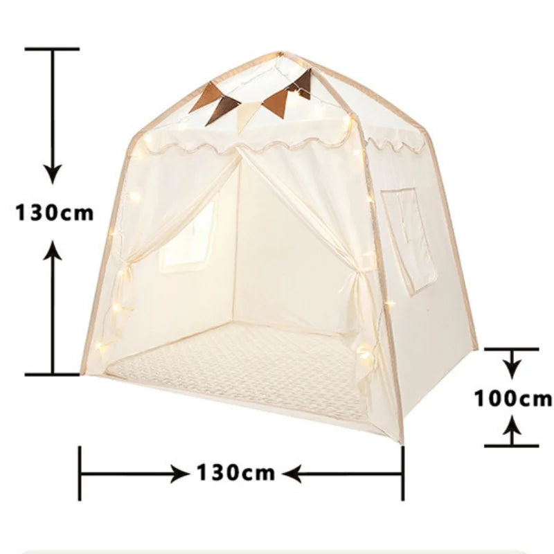 Portable Kids Play Tent Indoor/Outdoor Toddler Castle Playhouse
