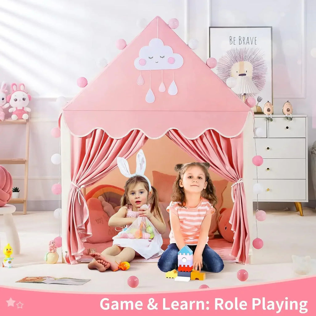 Children Play Tent Princess Castle House Child Room Cartoon Indoor Outdoor