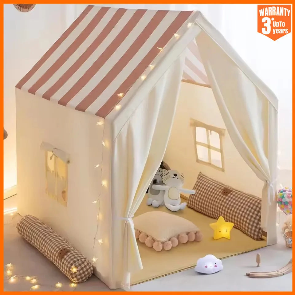 Large Kids Toddler Play Tent Indoor Outdoor - Foldable Pop Up Playhouse