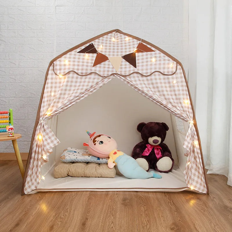 Portable Kids Play Tent Indoor/Outdoor Toddler Castle Playhouse