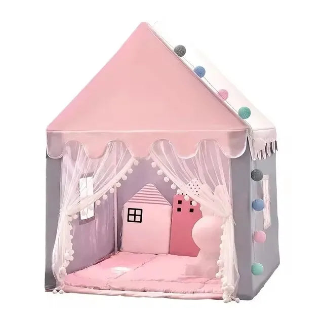 Children's Tent Indoor Outdoor Games Garden Tipi Princess Castle Folding Cubby Toys