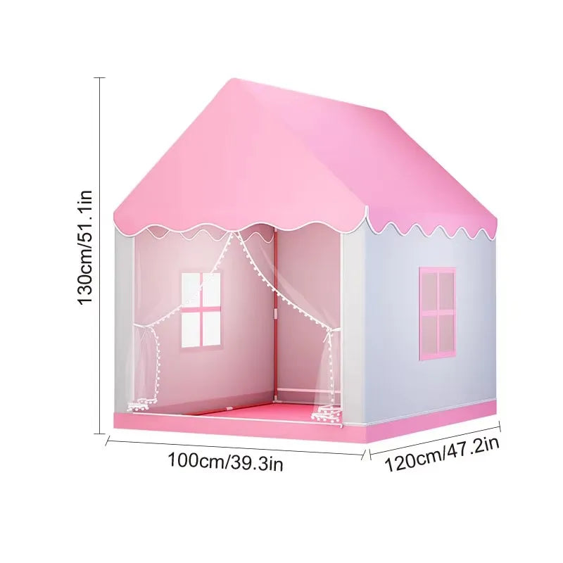 Portable Children Play Tent Fairy Tale Princess Castle Toy House Indoor Outdoor