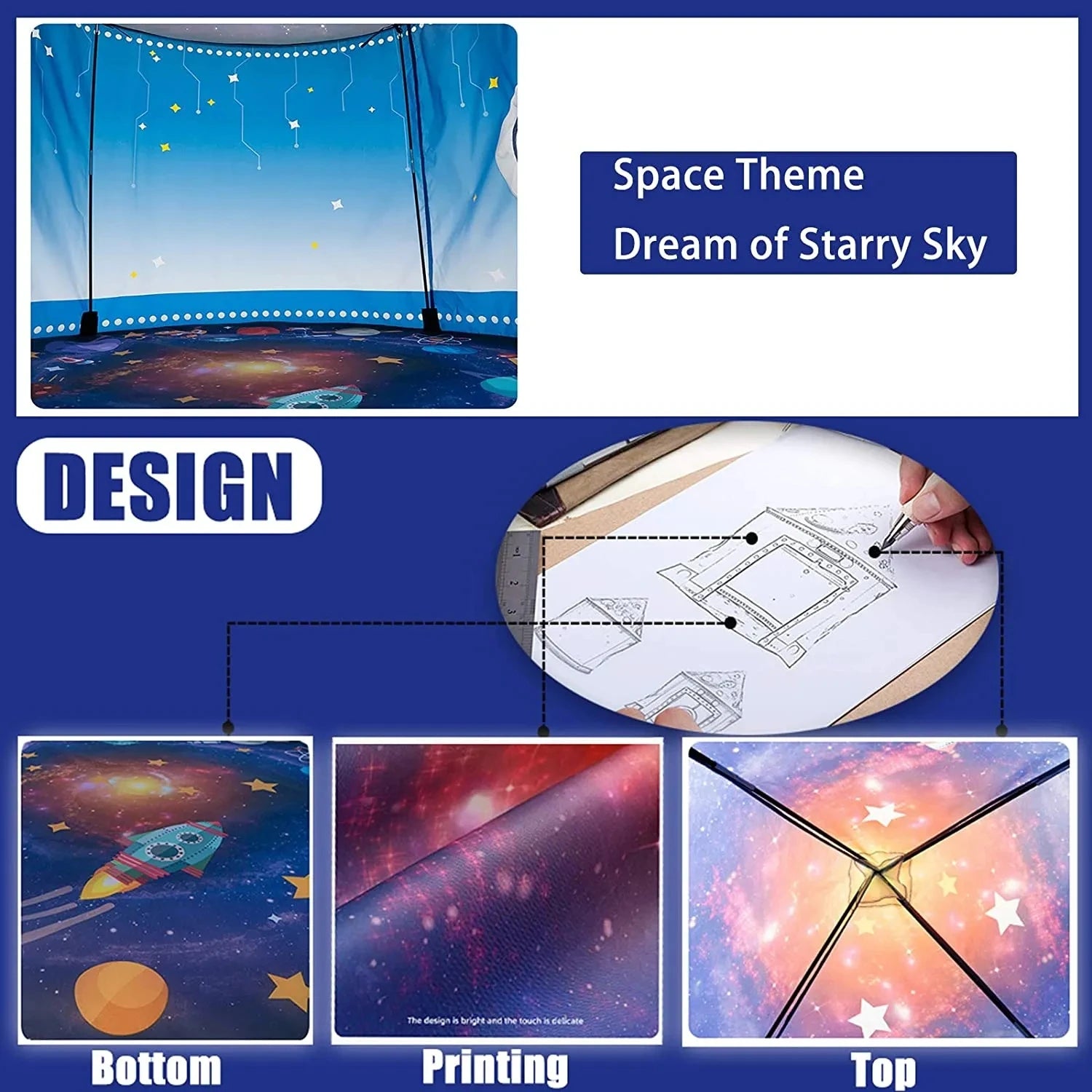 Children's Tent Portable Foldable Folding Play Tent Baby Play House