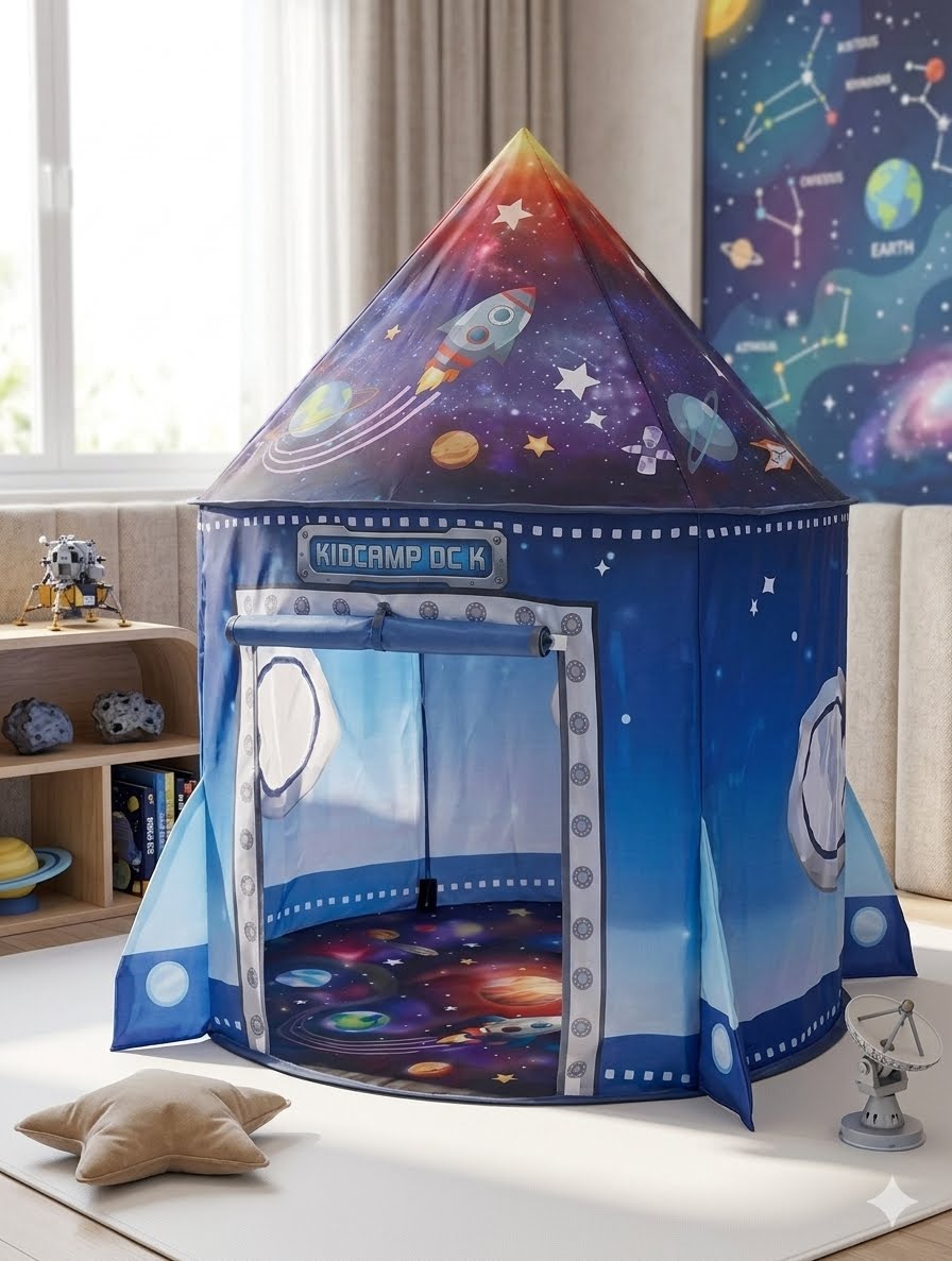 Space Explorer Play Tent with Pop-Up Frame