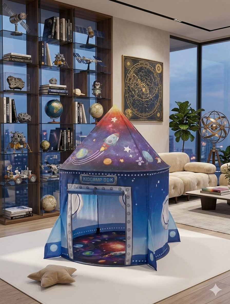 Space Explorer Play Tent with Pop-Up Frame