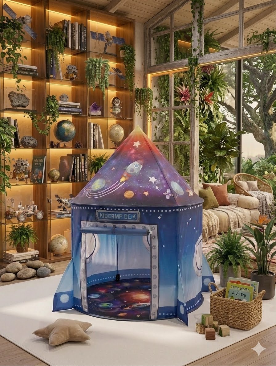 Space Explorer Play Tent with Pop-Up Frame