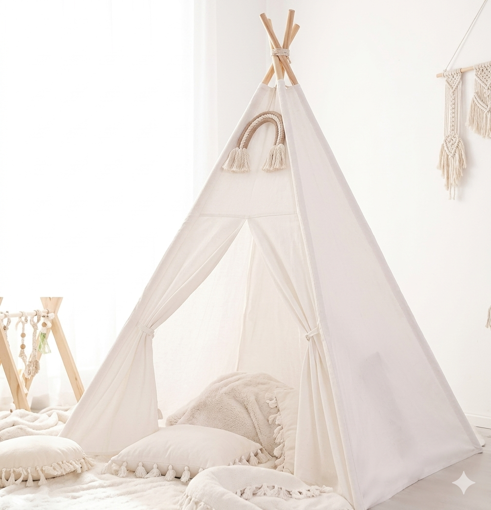 Premium Kids Canvas Teepee Tent – The Perfect Magical Hideaway