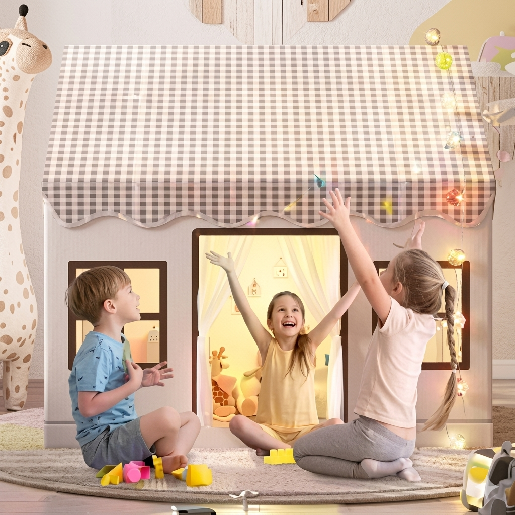 Premium Large Kids Cabin Tent – The Ultimate Indoor Playhouse & Creative Castle