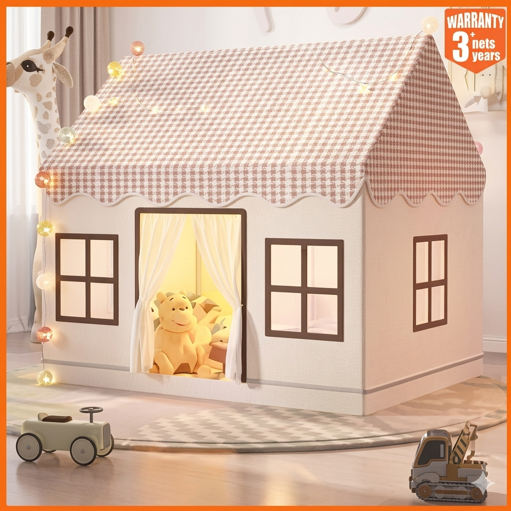 Premium Large Kids Cabin Tent – The Ultimate Indoor Playhouse & Creative Castle